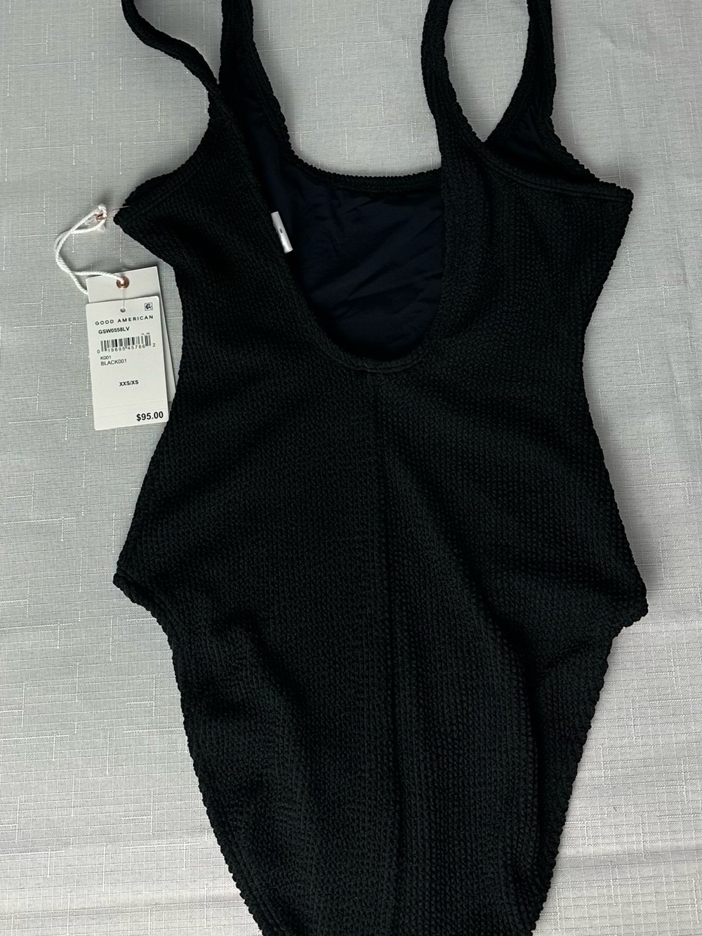 NWT Good American Always Fits Black One Piece XS - Picture 5 of 9
